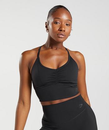 Gymshark Elevate Longline Ženske Sportski Grudnjak Crne | HR 3439XYU